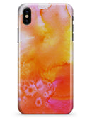 Pink and Orange Absorbed Watercolor Texture - iPhone X Clipit Case