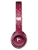 Pink and Orange Micro hearts Over Vintage Floral Full-Body Skin Kit for the Beats by Dre Solo 3 Wireless Headphones