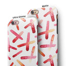 Pink and Orange Microscopic Lens iPhone 6/6s or 6/6s Plus 2-Piece Hybrid INK-Fuzed Case