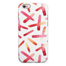 Pink and Orange Microscopic Lens iPhone 6/6s or 6/6s Plus 2-Piece Hybrid INK-Fuzed Case