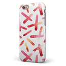 Pink and Orange Microscopic Lens iPhone 6/6s or 6/6s Plus 2-Piece Hybrid INK-Fuzed Case