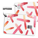 Pink and Orange Microscopic Lens  - Premium Protective Decal Skin-Kit for the Apple Credit Card