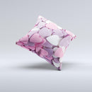 Pink and Purple Candy Hearts ink-Fuzed Decorative Throw Pillow