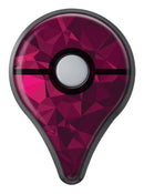 Pink and Red Geometric Triangles Pokémon GO Plus Vinyl Protective Decal Skin Kit
