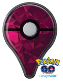 Pink and Red Geometric Triangles Pokémon GO Plus Vinyl Protective Decal Skin Kit