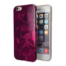 Pink and Red Geometric Triangles iPhone 6/6s or 6/6s Plus 2-Piece Hybrid INK-Fuzed Case