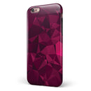 Pink and Red Geometric Triangles iPhone 6/6s or 6/6s Plus 2-Piece Hybrid INK-Fuzed Case