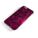 Pink and Red Geometric Triangles iPhone 6/6s or 6/6s Plus 2-Piece Hybrid INK-Fuzed Case