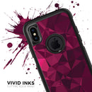 Pink and Red Geometric Triangles - Skin Kit for the iPhone OtterBox Cases