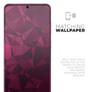 Pink and Red Geometric Triangles - Premium Vinyl Skin Decal for Samsung Galaxy S25 Ultra, S24, S23, S22 & All Galaxy S Models