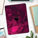Pink and Red Geometric Triangles - Full Body Skin Decal for the Apple iPad Pro 12.9", 11", 10.5", 9.7", Air or Mini (All Models Available)