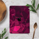 Pink and Red Geometric Triangles - Full Body Skin Decal for the Apple iPad Pro 12.9", 11", 10.5", 9.7", Air or Mini (All Models Available)