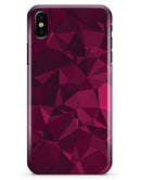 Pink and Red Geometric Triangles - iPhone X Clipit Case