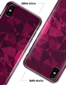 Pink and Red Geometric Triangles - iPhone X Clipit Case