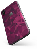 Pink and Red Geometric Triangles - iPhone X Skin-Kit