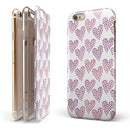Pink and Red Mini Hearts of a Whole iPhone 6/6s or 6/6s Plus 2-Piece Hybrid INK-Fuzed Case