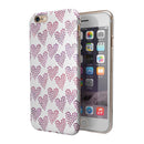 Pink and Red Mini Hearts of a Whole iPhone 6/6s or 6/6s Plus 2-Piece Hybrid INK-Fuzed Case
