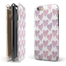 Pink and Red Mini Hearts of a Whole iPhone 6/6s or 6/6s Plus 2-Piece Hybrid INK-Fuzed Case