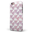 Pink and Red Mini Hearts of a Whole iPhone 6/6s or 6/6s Plus 2-Piece Hybrid INK-Fuzed Case