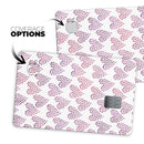 Pink and Red Mini Hearts of a Whole  - Premium Protective Decal Skin-Kit for the Apple Credit Card