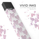 Pink and Red Mini Hearts of a Whole  - Premium Decal Protective Skin-Wrap Sticker compatible with the Juul Labs vaping device