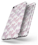 Pink and Red Mini Hearts of a Whole  - Skin-kit for the iPhone 8 or 8 Plus
