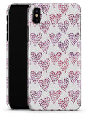 Pink and Red Mini Hearts of a Whole  - iPhone X Clipit Case