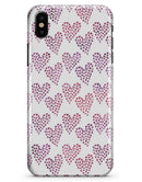 Pink and Red Mini Hearts of a Whole  - iPhone X Clipit Case