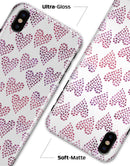 Pink and Red Mini Hearts of a Whole  - iPhone X Clipit Case