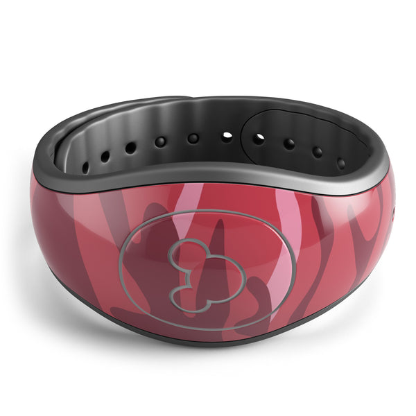 Pink and Red Tradtional Camouflage - Decal Skin Wrap Kit for the Disney Magic Band