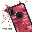 Pink and Red Tradtional Camouflage - Skin Kit for the iPhone OtterBox Cases