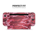 Pink and Red Tradtional Camouflage // Skin Decal Wrap Kit for Nintendo Switch Console & Dock, Joy-Cons, Pro Controller, Lite, 3DS XL, 2DS XL, DSi, or Wii - Vinyl Skin Wrap for Nintendo Switch 2, OLED, Lite, Pro Controller, Wii & Classic Handhelds