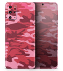 Pink and Red Tradtional Camouflage - Premium Vinyl Skin Decal for Samsung Galaxy S25 Ultra, S24, S23, S22 & All Galaxy S Models