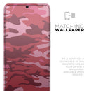 Pink and Red Tradtional Camouflage - Premium Vinyl Skin Decal for Samsung Galaxy S25 Ultra, S24, S23, S22 & All Galaxy S Models