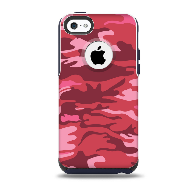 Pink and Red Tradtional Camouflage Skin for the iPhone 5c OtterBox Commuter Case