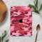 Pink and Red Tradtional Camouflage - Full Body Skin Decal for the Apple iPad Pro 12.9", 11", 10.5", 9.7", Air or Mini (All Models Available)