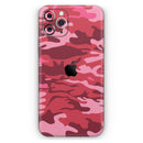 Pink and Red Tradtional Camouflage - Protective Skin Wrap & Decal – Compatible with iPhone SE to iPhone 17 Pro Max (All Models)
