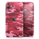 Pink and Red Tradtional Camouflage - Protective Skin Wrap & Decal – Compatible with iPhone SE to iPhone 17 Pro Max (All Models)