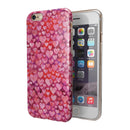 Pink and Red Watercolor Hearts iPhone 6/6s or 6/6s Plus 2-Piece Hybrid INK-Fuzed Case