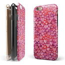 Pink and Red Watercolor Hearts iPhone 6/6s or 6/6s Plus 2-Piece Hybrid INK-Fuzed Case