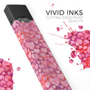 Pink and Red Watercolor Hearts - Premium Decal Protective Skin-Wrap Sticker compatible with the Juul Labs vaping device