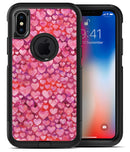 Pink and Red Watercolor Hearts - iPhone X OtterBox Case & Skin Kits