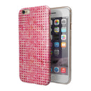 Pink and Red Watercolor Squares iPhone 6/6s or 6/6s Plus 2-Piece Hybrid INK-Fuzed Case