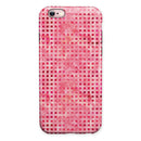 Pink and Red Watercolor Squares iPhone 6/6s or 6/6s Plus 2-Piece Hybrid INK-Fuzed Case
