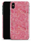 Pink and Red Watercolor Squares - iPhone X Clipit Case