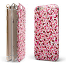 Pink and Red Watercolor Triangle Pattern iPhone 6/6s or 6/6s Plus 2-Piece Hybrid INK-Fuzed Case