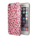 Pink and Red Watercolor Triangle Pattern iPhone 6/6s or 6/6s Plus 2-Piece Hybrid INK-Fuzed Case