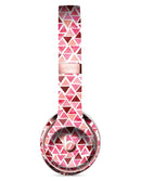 Pink and Red Watercolor Triangle Pattern Full-Body Skin Kit for the Beats by Dre Solo 3 Wireless Headphones