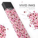 Pink and Red Watercolor Triangle Pattern - Premium Decal Protective Skin-Wrap Sticker compatible with the Juul Labs vaping device