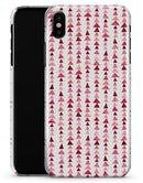 Pink and Red Watercolor Triangle Pattern V2 - iPhone X Clipit Case
